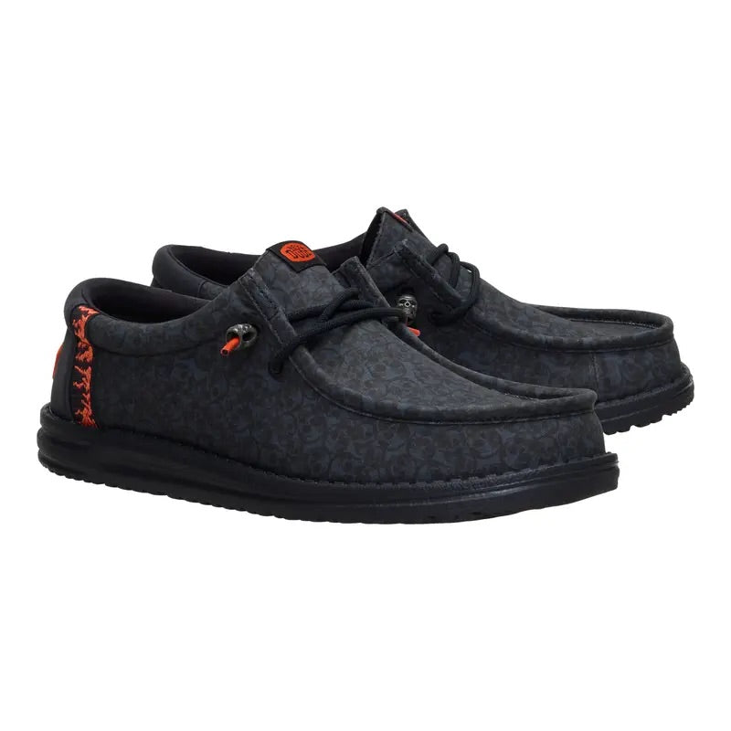 Wally Onyx Skulls - Comfortable Slip On Shoes For Men