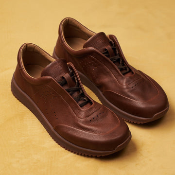 Men's Lightweight and Soft Cowhide Slip-On Shoes