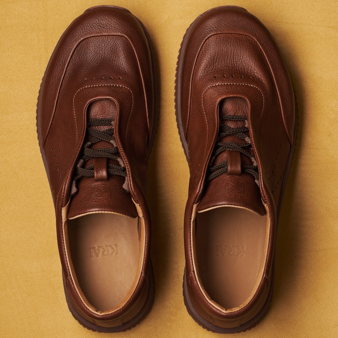 Men's Lightweight and Soft Cowhide Slip-On Shoes