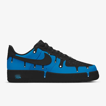 AF1 Black Hand-Painted Sneakers