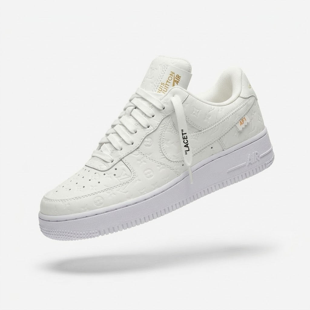 Embossed Monogram Leather Sneakers