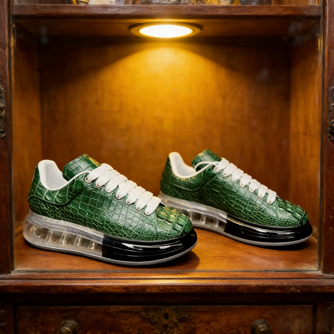 Luxury Air-Cushioned Casual Crocodile Leather Shoes