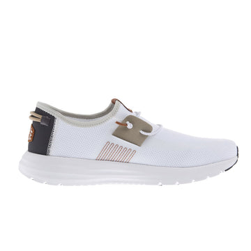 Men's Sirocco Stretch Sox White Casual Shoe