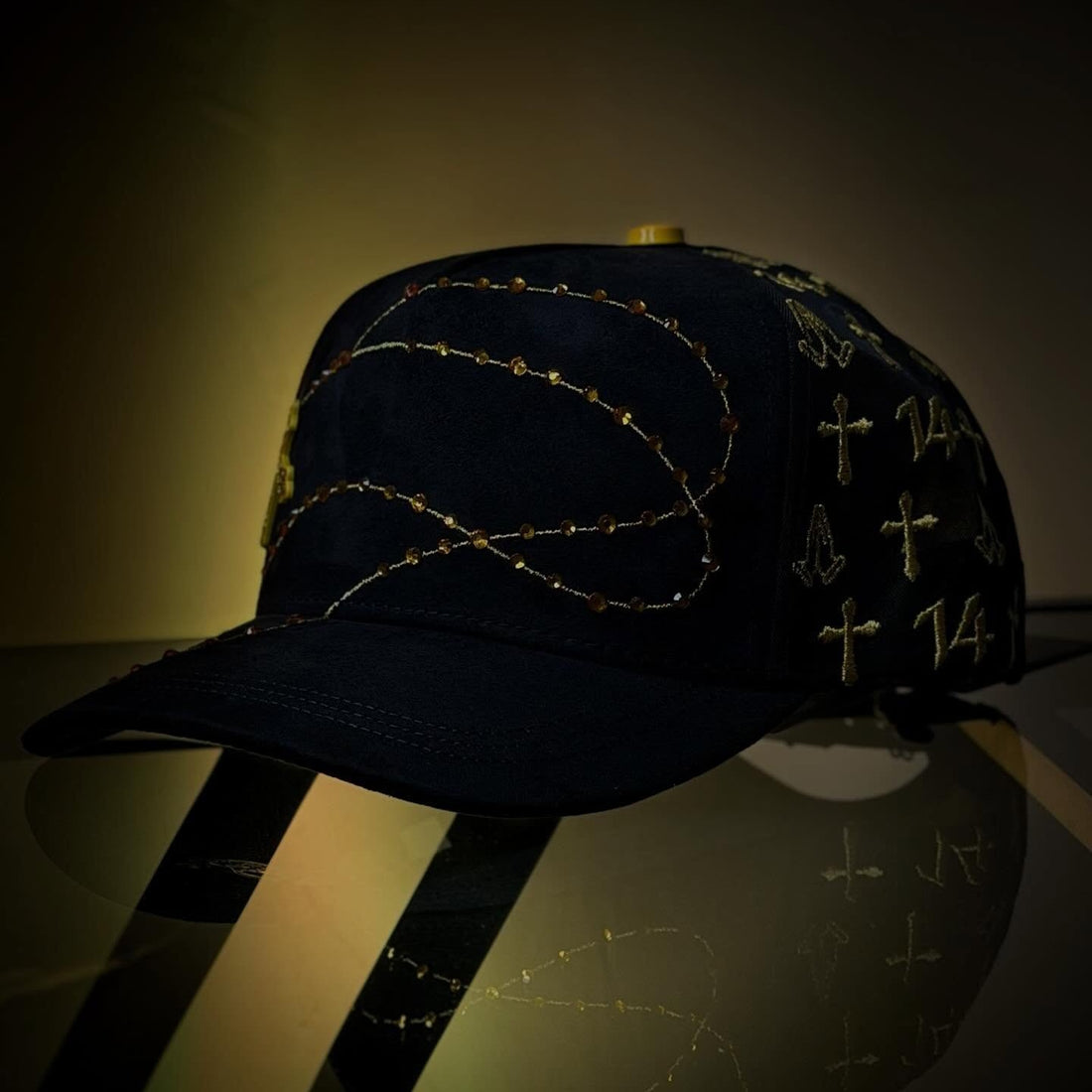 Shiny Long Chain Cap