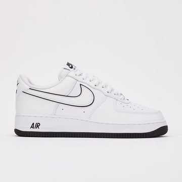 AF1 White Black Outline Sneakers